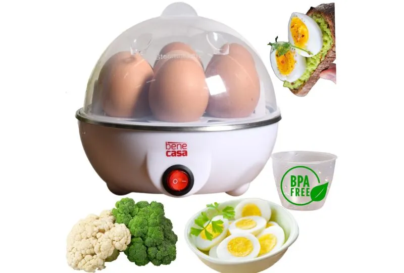 Cozedor de Ovos Elétrico Portátil
