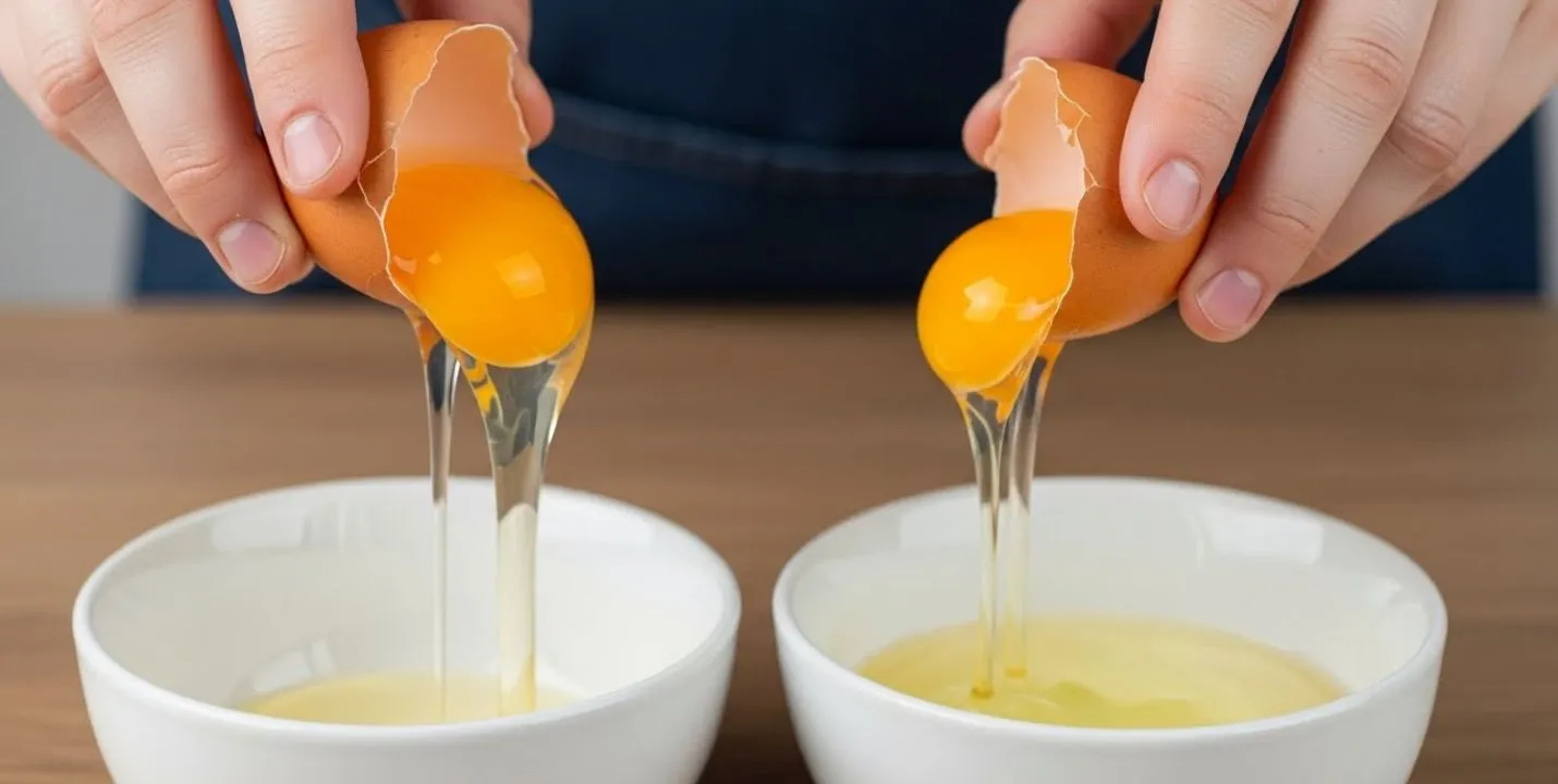 Utensílios para organização e preparo de ovos